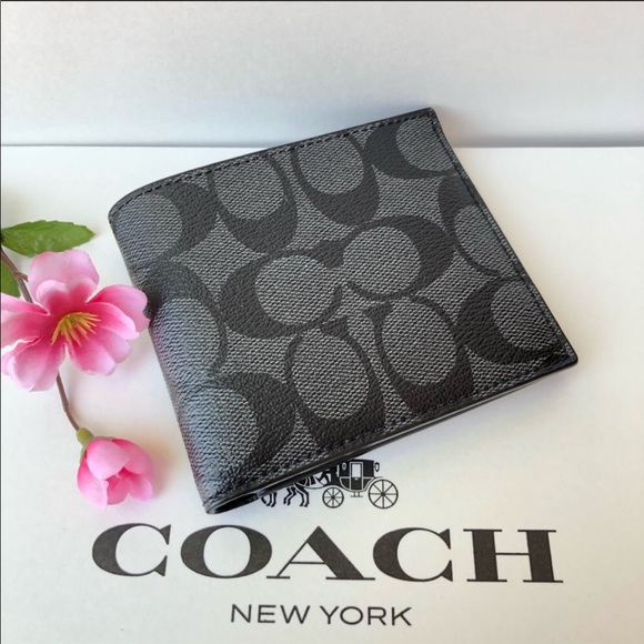πΉπΉ Coach Menβs Double Billfold Wallet F57083 - Picture 3 of 11